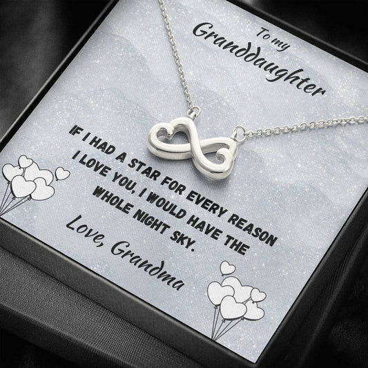 Stars Granddaughter Infinity Necklace