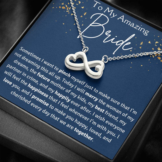 To My Amazing Bride Infinity Necklace