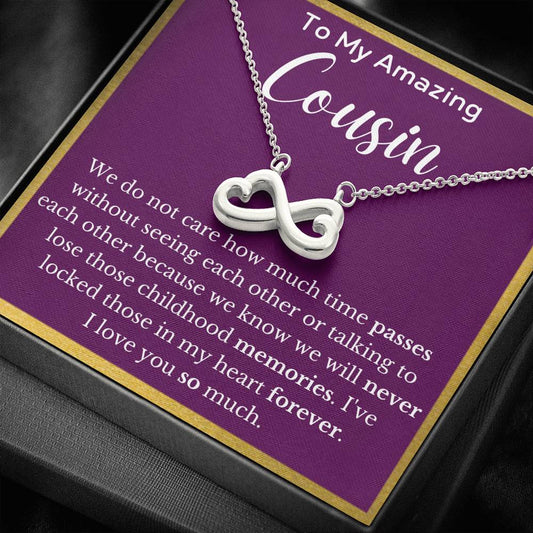 To My Amazing Cousin Infinity Necklace