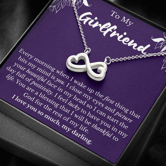 To My Girlfriend Infinity Necklace