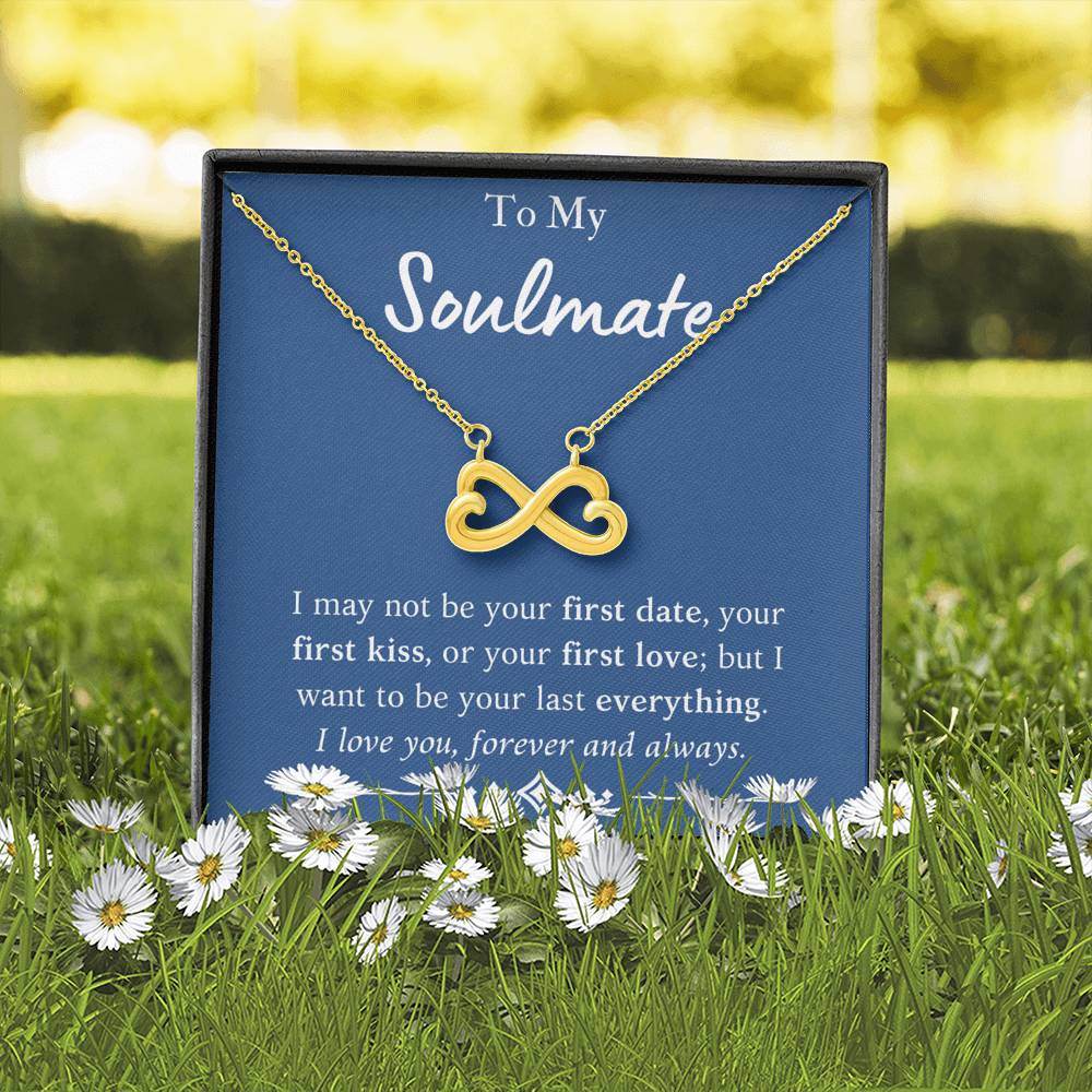 To My Soulmate Infinity Necklace