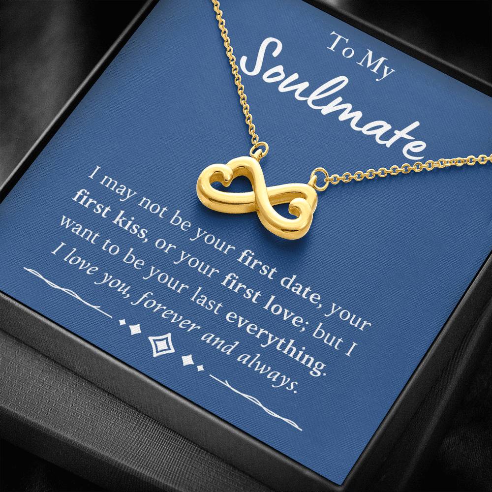 To My Soulmate Infinity Necklace