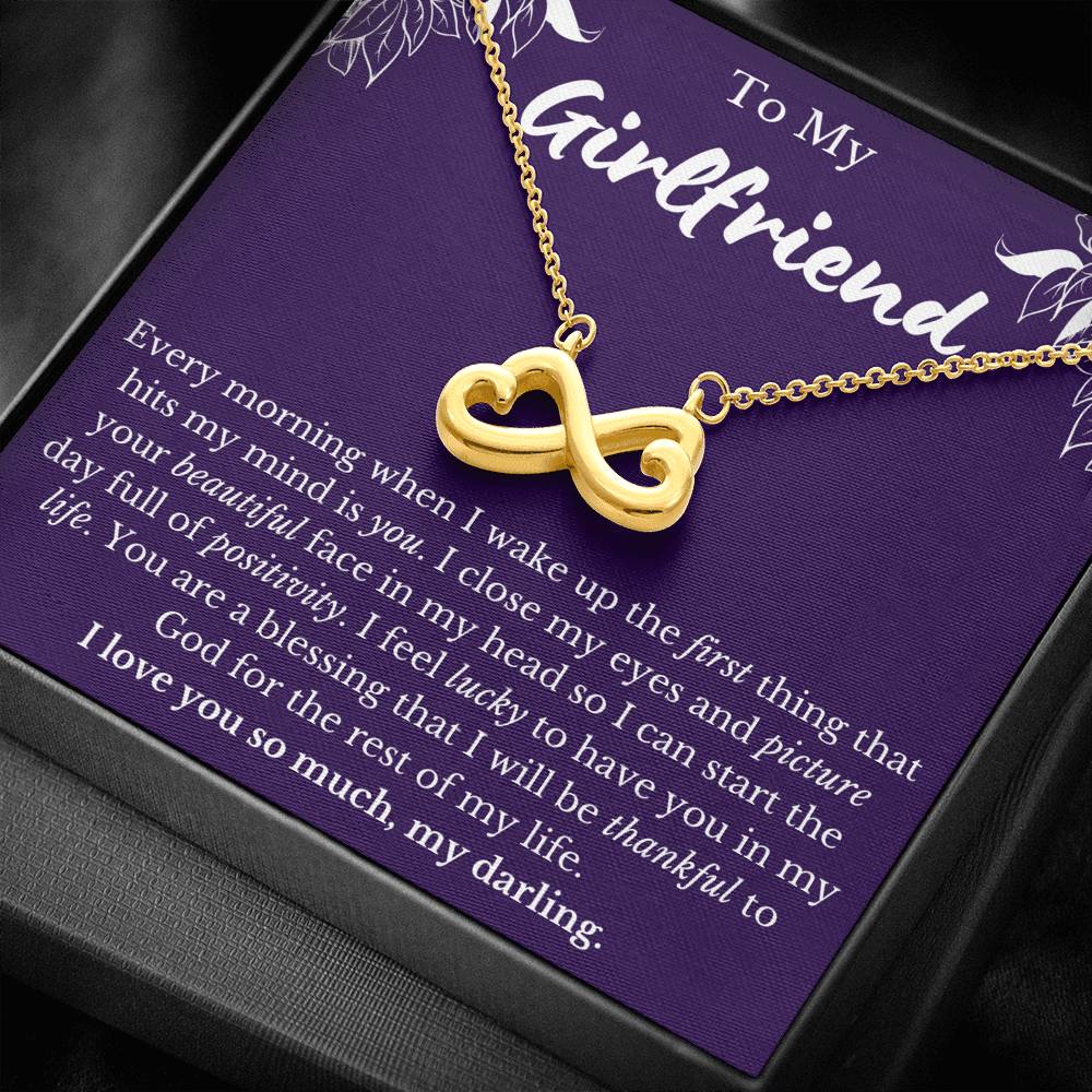 To My Girlfriend Infinity Necklace