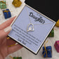 To My Daughter from Dad Heart Necklace