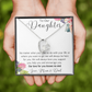 To Our Daughter Heart Necklace From Mom and Dad