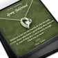 To My Army Girlfriend Heart Necklace