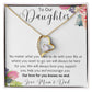 To Our Daughter Heart Necklace From Mom and Dad