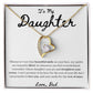 Daughter Beautiful Smile Heart Necklace