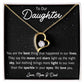 To Our Daughter Heart Necklace from Mom and Dad