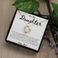 Daughter Beautiful Smile Heart Necklace