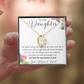 To Our Daughter Heart Necklace From Mom and Dad