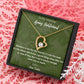 To My Army Girlfriend Heart Necklace