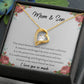 Mom and Son Heart Necklace