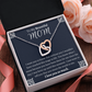 To My Beautiful Mom Interlocking Hearts Necklace