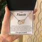 To My Fiancee Interlocking Hearts Necklace