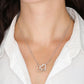 To My Army Wife Interlocking Hearts Necklace