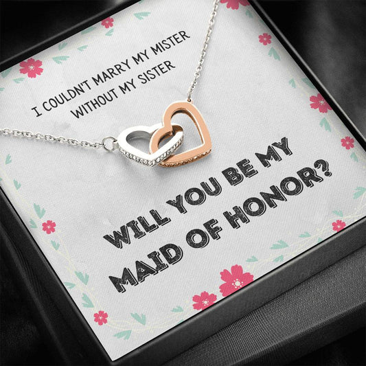 Maid of Honor Sister Proposal Necklace