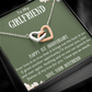 Happy 1st Anniversary To My Girlfriend from Boyfriend Interlocking Hearts Necklace