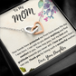 To My Mom from Your Daughter Interlocking Hearts Necklace