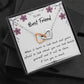 To My Best Friend Interlocking Hearts Necklace