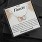 To My Fiancee Interlocking Hearts Necklace