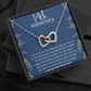 Happy 14th Anniversary Interlocking Hearts Necklace