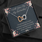 Will You Be My Godmother Interlocking Hearts Necklace