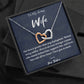 To My Army Wife Interlocking Hearts Necklace