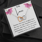 To My Love Interlocking Hearts Necklace