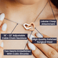 To My Fiancee Interlocking Hearts Necklace