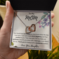 To My Mom from Your Daughter Interlocking Hearts Necklace