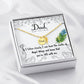 Dad Remembrance Necklace - The Rustle Of Angel Wings