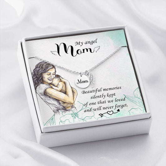 Mom Remembrance Necklace - Beautiful Memories