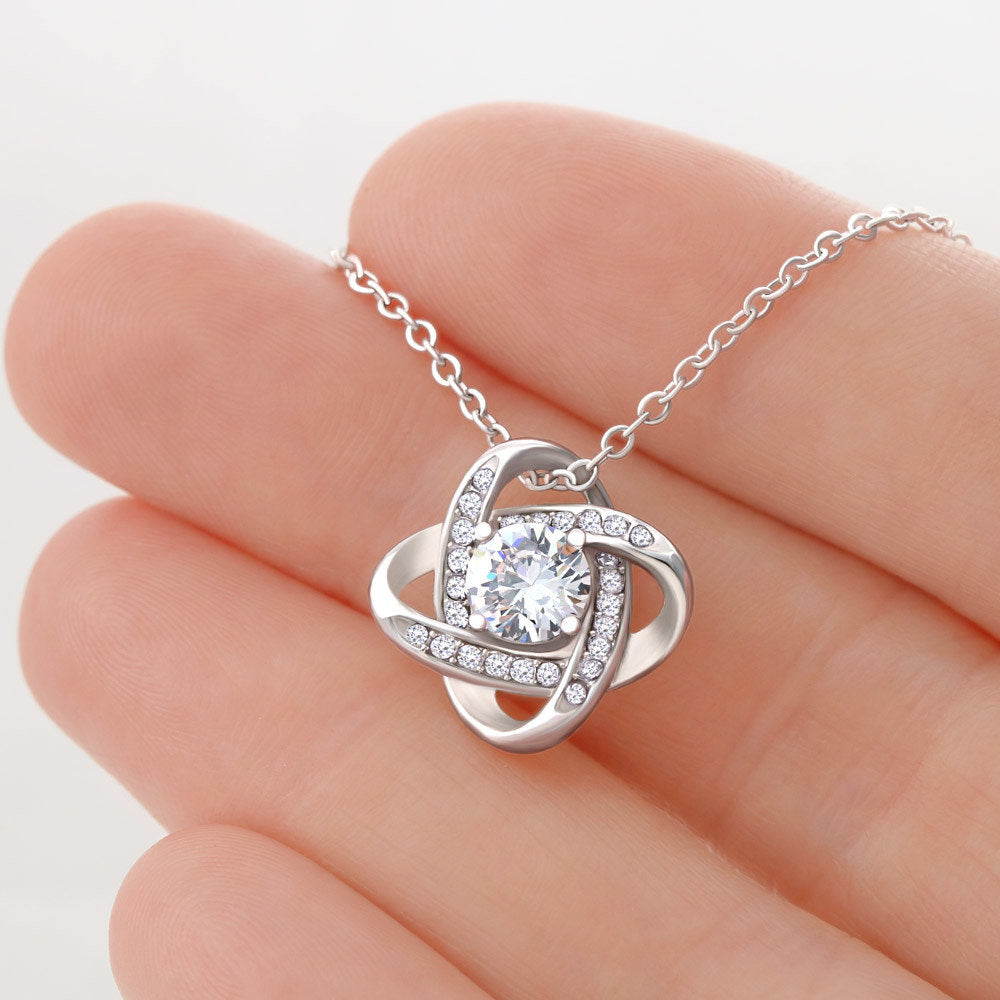 To My Loving Grandma Love Knot Necklace