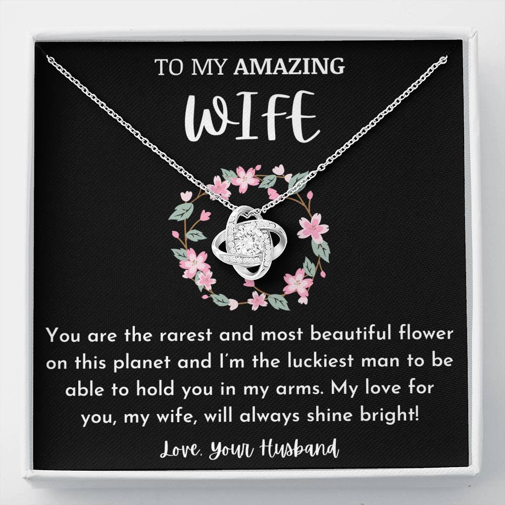 To My Amazing Wife - Most Beautiful Flower Necklace