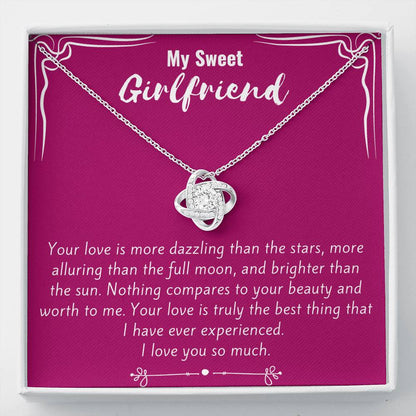 My Sweet Girlfriend Love Knot Necklace