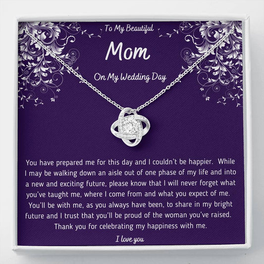 To My Mom On My Wedding Day Necklace