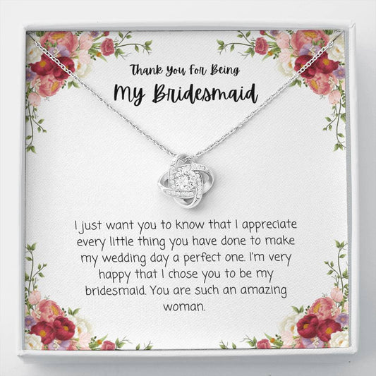 Thank You Bridesmaid Necklace