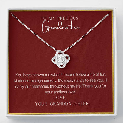 To My Precious Grandmother Necklace