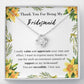Thank You Love Knot Necklace for Bridesmaid