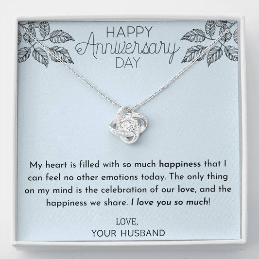 Wedding Anniversary Knot Necklace