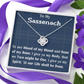 To My Sassenach Love Knot Necklace