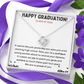 Happy Graduation Class of 2022 Love Knot Necklace