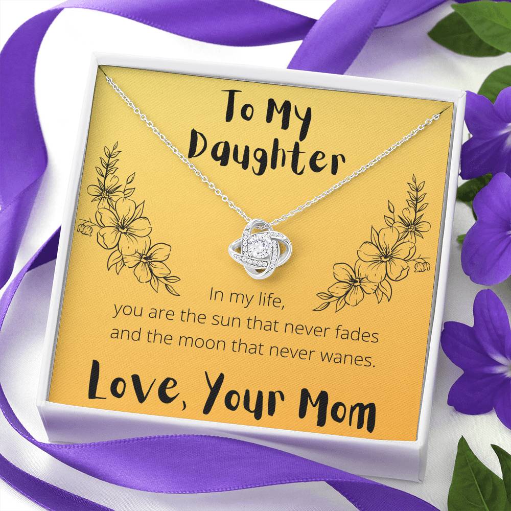 To My Daughter You Are The Sun Necklace