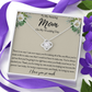 To My Amazing Mom On My Wedding Day Love Knot Necklace