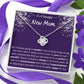 To A Beautiful New Mom Love Knot Necklace