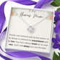 To My Bonus Mom Love Knot Necklace