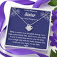 To My Amazing Sister Pregnancy Love Knot Necklace