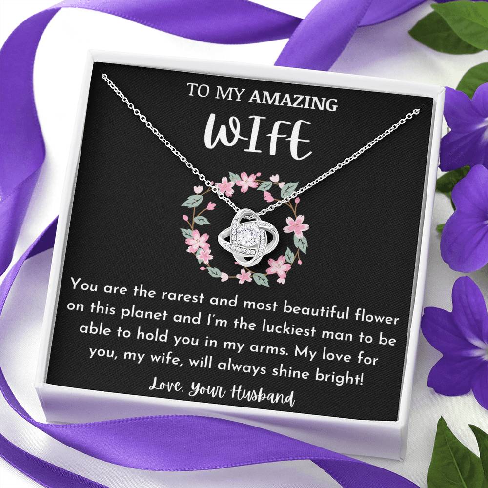 To My Amazing Wife - Most Beautiful Flower Necklace