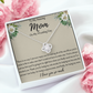 To My Amazing Mom On My Wedding Day Love Knot Necklace